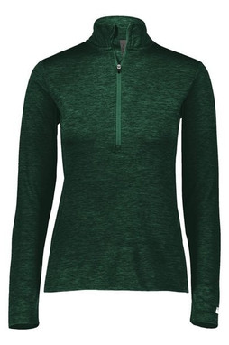 Russell Athletic QZ7EAX - Womens Striated Quarter-Zip Pullover