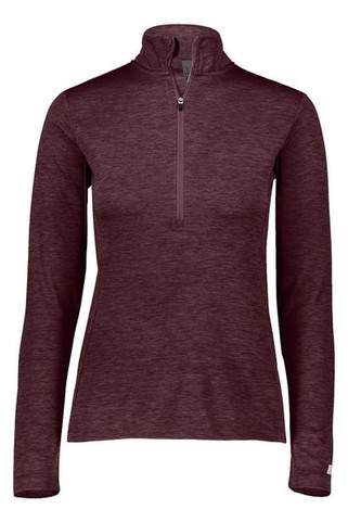 Russell Athletic QZ7EAX - Womens Striated Quarter-Zip Pullover