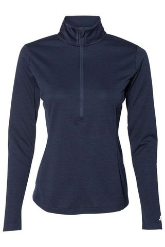 Russell Athletic QZ7EAX - Womens Striated Quarter-Zip Pullover