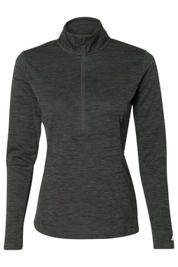 Russell Athletic QZ7EAX - Womens Striated Quarter-Zip Pullover