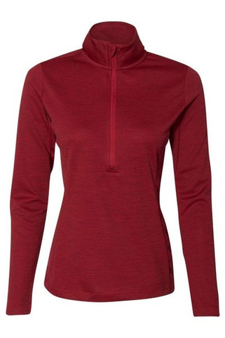 Russell Athletic QZ7EAX - Womens Striated Quarter-Zip Pullover