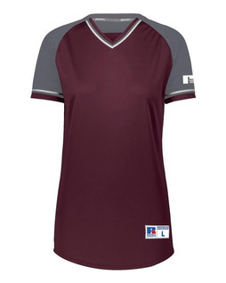 Russell Athletic R01X3X - Womens Classic V-Neck Jersey