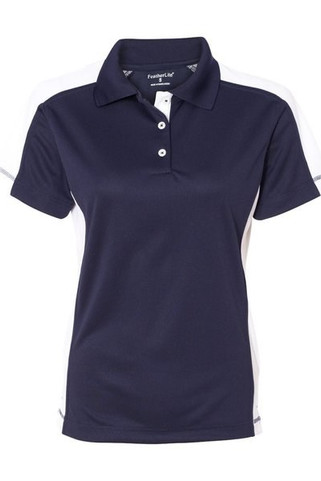 Sierra Pacific 5465 - Polo de mujer de malla antihumedad con bloques de color