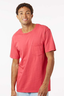 SoftShirts 210 - Camiseta de bolsillo clásica unisex