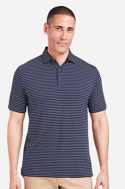 TASC Performance Inc TM546Y - Mens Cloud Lightweight Polo Brookline Stripe