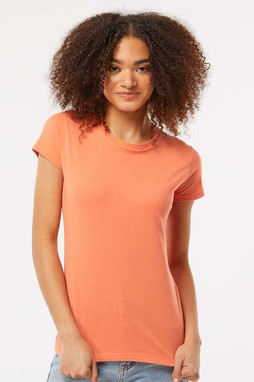 Tultex 213 - Camiseta de manga corta de punto fino para mujer