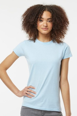 Tultex 213 - Camiseta de manga corta de punto fino para mujer