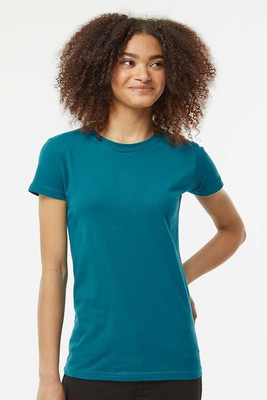 Tultex 213 - Camiseta de manga corta de punto fino para mujer
