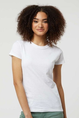 Tultex 213 - Camiseta de manga corta de punto fino para mujer