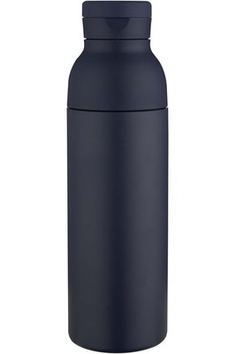Illuminate 650 ml RCS recycled double wall stainless steel water bottle with 3-piece lid set - EgotierPro 100890