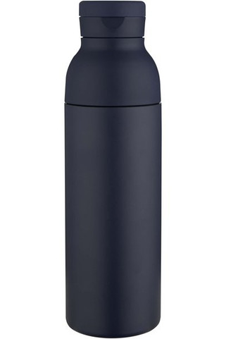 Illuminate 650 ml RCS recycled double wall stainless steel water bottle with 3-piece lid set - EgotierPro 100890