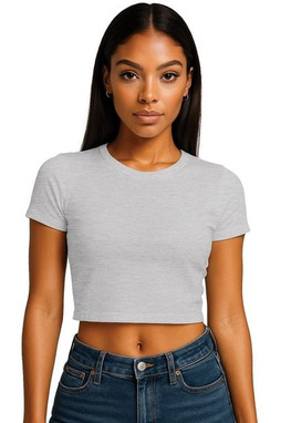 Casual Classics CRBT600L - Casual Combed 220 Ladies Cropped Baby T