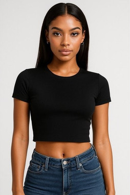 Casual Classics CRBT600L - Casual Combed 220 Ladies Cropped Baby T