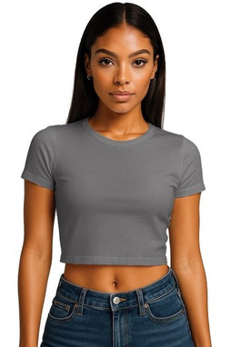 Casual Classics CRBT600L - Casual Combed 220 Ladies Cropped Baby T