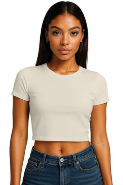 Casual Classics CRBT600L - Casual Combed 220 Ladies Cropped Baby T