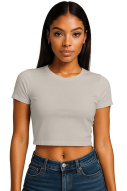 Casual Classics CRBT600L - Casual Combed 220 Ladies Cropped Baby T