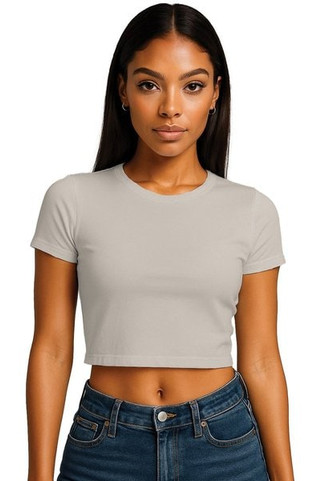 Casual Classics CRBT600L - Casual Combed 220 Ladies Cropped Baby T