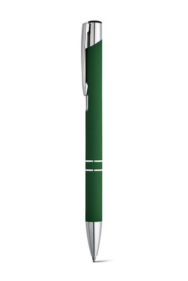 Soft touch aluminium ball pen - Egotier 81141