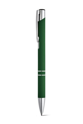 Soft touch aluminium ball pen - Egotier 81141
