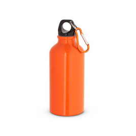 Aluminium sports bottle with carabiner 400 mL - Egotier 94601