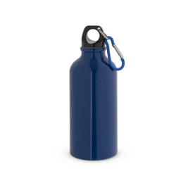 Aluminium sports bottle with carabiner 400 mL - Egotier 94601