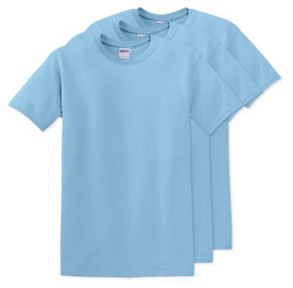Pack of 3 Gildan 5000 - Premium Heavy Cotton Classic Fit T-Shirt for Adults