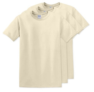 Pack of 3 Gildan 5000 - Premium Heavy Cotton Classic Fit T-Shirt for Adults