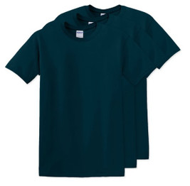 Pack of 3 Gildan 5000 - Premium Heavy Cotton Classic Fit T-Shirt for Adults