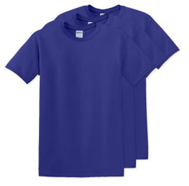 Pack of 3 Gildan 5000 - Premium Heavy Cotton Classic Fit T-Shirt for Adults