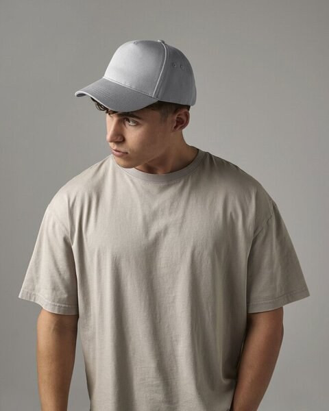 Beechfield B15 - Premium Cotton 5-Panel Cap with Adjustable Fit
