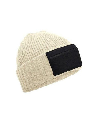 Beechfield B334R - ZIP PATCH BEANIE