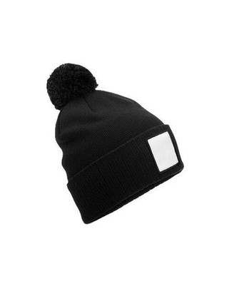 Beechfield B338R - APPLIQUE PATCH POM BEANIE