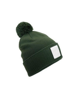 Beechfield B338R - APPLIQUE PATCH POM BEANIE