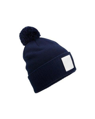 Beechfield B338R - APPLIQUE PATCH POM BEANIE
