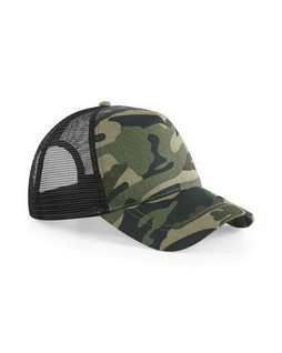 Beechfield B694 - Retro Camouflage Snapback Trucker Hat 