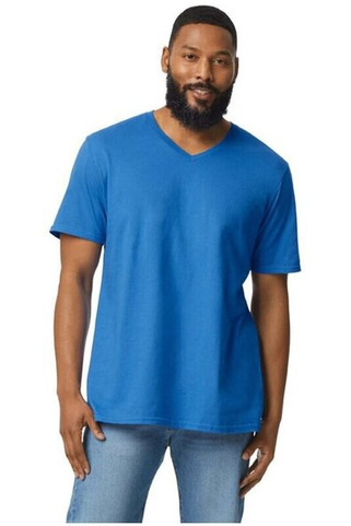 Gildan 64V00 - Premium T-Shirt Soft Style V-Neck Cotton Blend