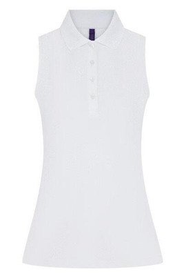 Henbury H477 - LADIES SLEEVELESS POLO SHIRT