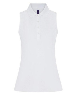 Henbury H477 - LADIES SLEEVELESS POLO SHIRT