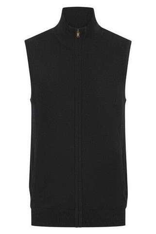 Henbury H711 - MENS SLEEVELESS ZIP JUMPER