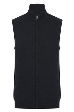 Henbury H711 - MENS SLEEVELESS ZIP JUMPER