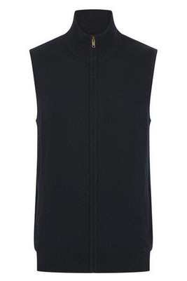 Henbury H711 - MENS SLEEVELESS ZIP JUMPER