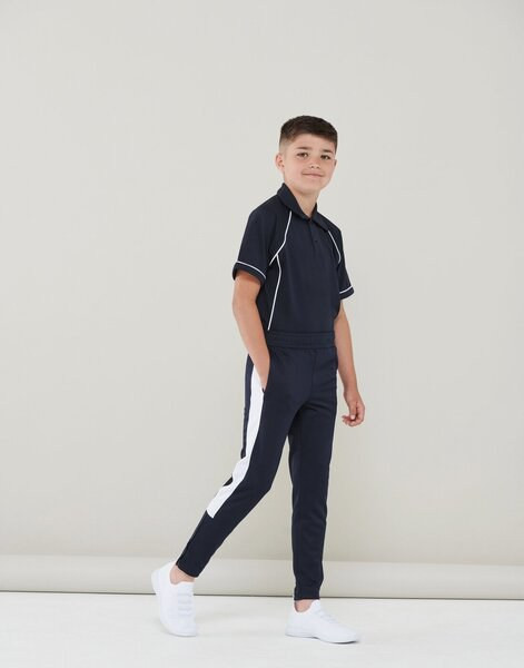 Finden & Hales LV883 - Unisex Kids' Slim Fit Sports Pants with Zips