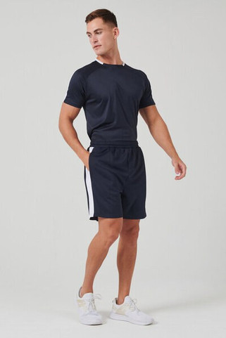 Finden & Hales LV886 - Mens Athletic Knitted Shorts with Zipper Pockets