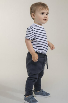 Larkwood LW027 - Kinder gestreifte Crew Neck T -Shirt Hemd