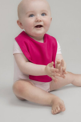 Larkwood LW082 - Soft Cotton Baby Bib with Velcro Closure