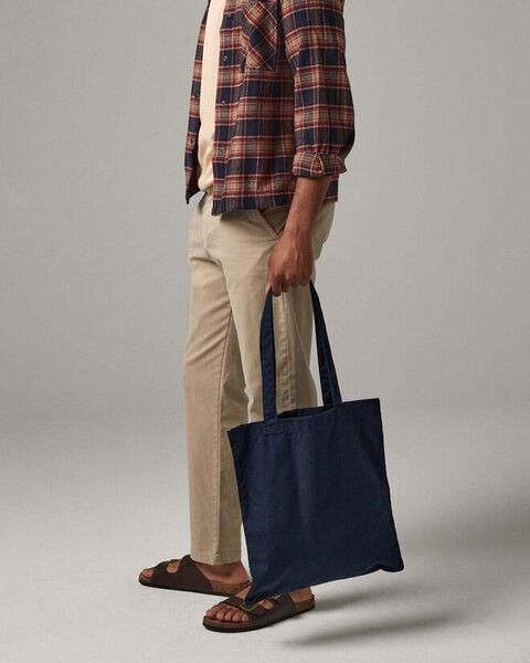 Westford mill W201 - Durable Premium Cotton Tote Bag with Long Handles