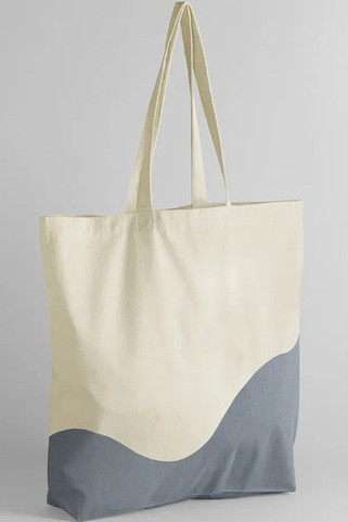 Westford Mill W235 - ORGANIC WAVE PRINT MAXI TOTE