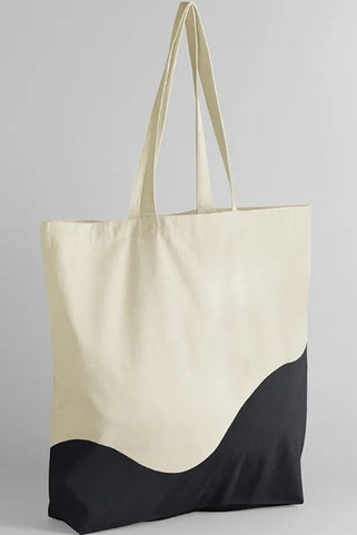 Westford Mill W235 - ORGANIC WAVE PRINT MAXI TOTE