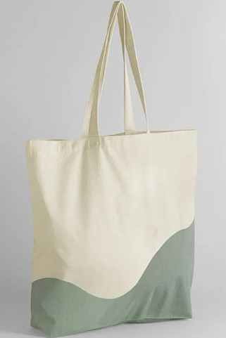 Westford Mill W235 - ORGANIC WAVE PRINT MAXI TOTE