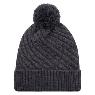 AJM 1E133L - Acrylic / Polyester Satin, Cuff Toque (Pom Pom 8cm, Womens)